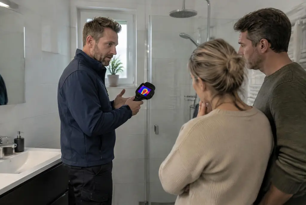 Lekdetectie Wassenaar – specialist legt bevindingen uit aan bewoner